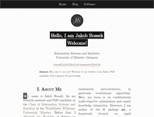 Tablet Screenshot of jakobbossek.de